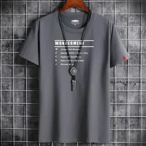Men's Summer Cotton T-Shirt - Retro Streetwear Tee