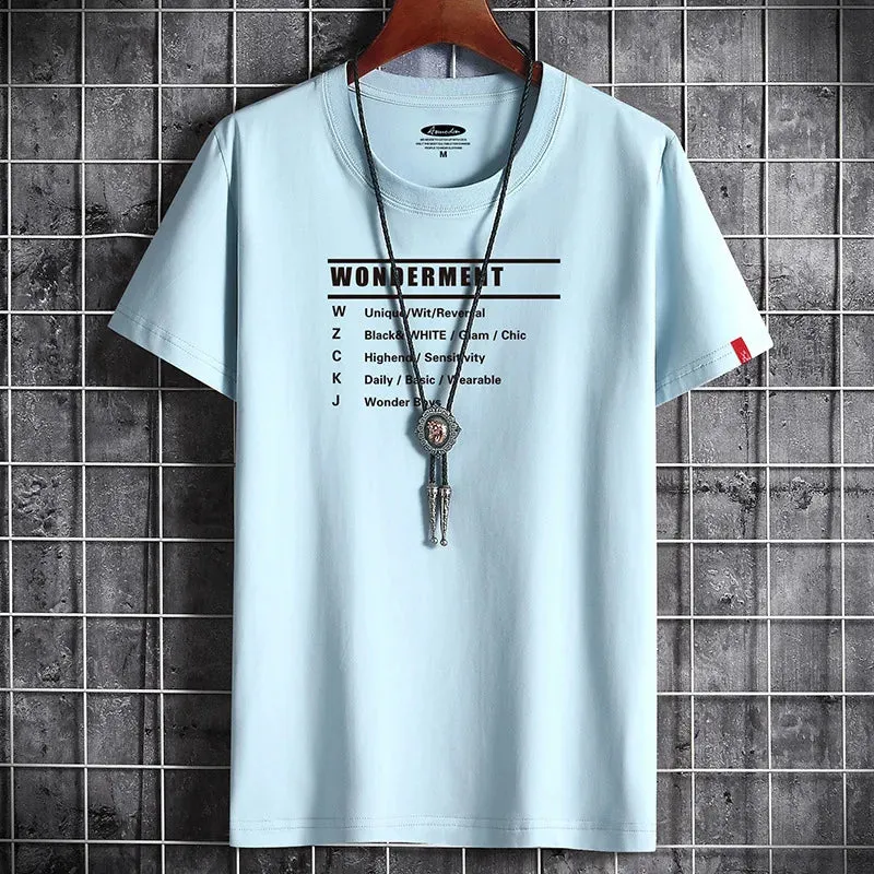 Men's Summer Cotton T-Shirt - Retro Streetwear Tee