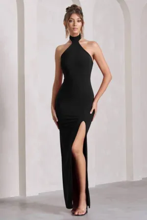Midnight Chic Black Bodycon Dress