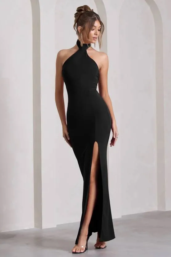 Midnight Chic Black Bodycon Dress