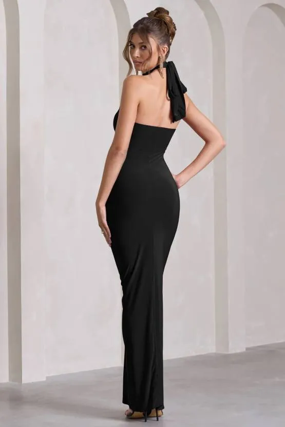 Midnight Chic Black Bodycon Dress