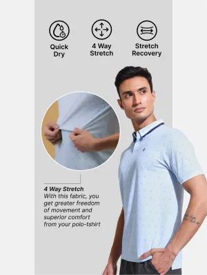 Minimal Print Comfort Polo T-shirt