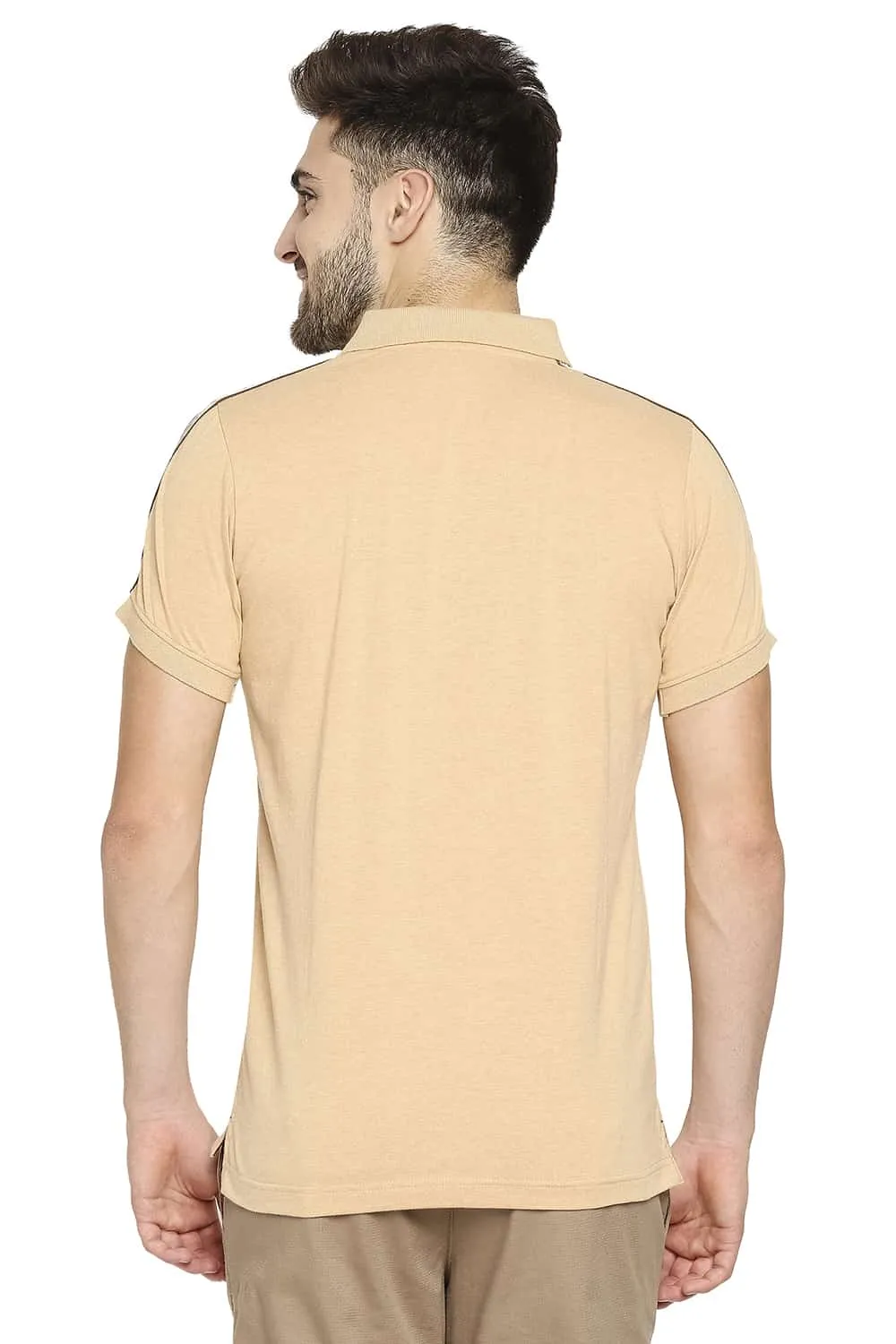 Muscle Fit Heather Polo T-Shirt