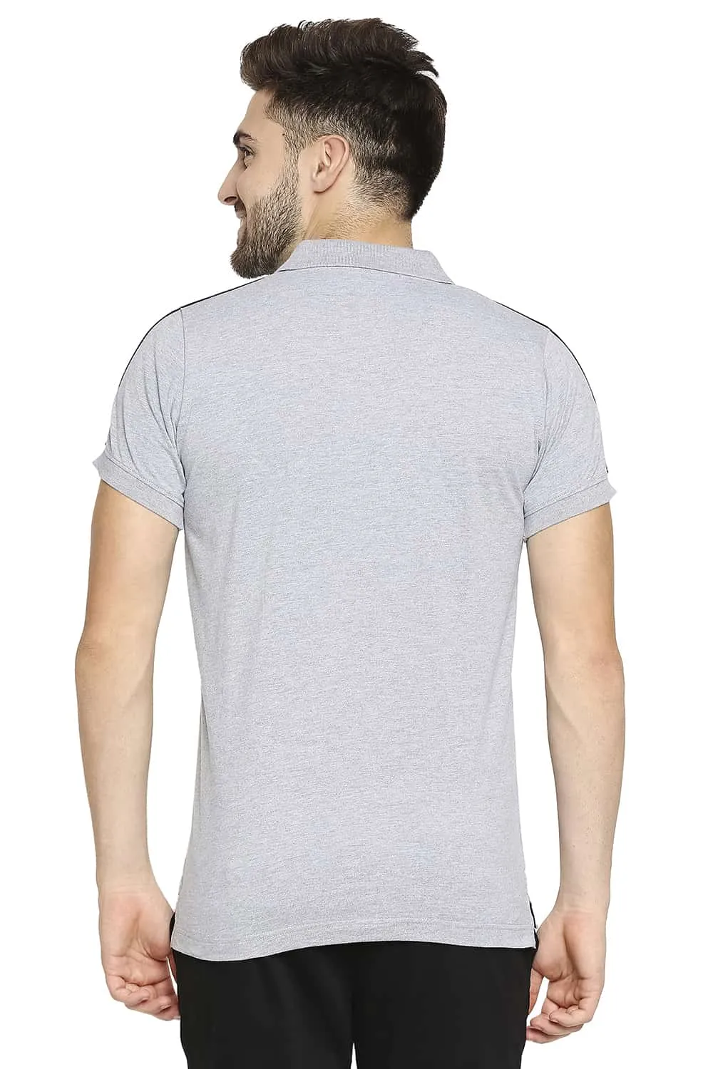 Muscle Fit Heather Polo T-Shirt