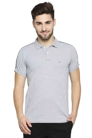 Muscle Fit Heather Polo T-Shirt