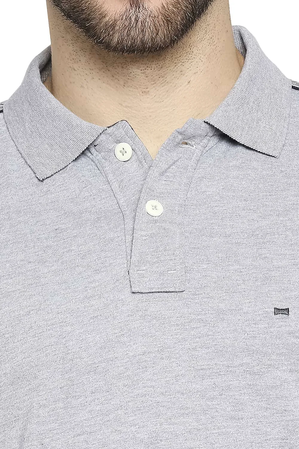 Muscle Fit Heather Polo T-Shirt