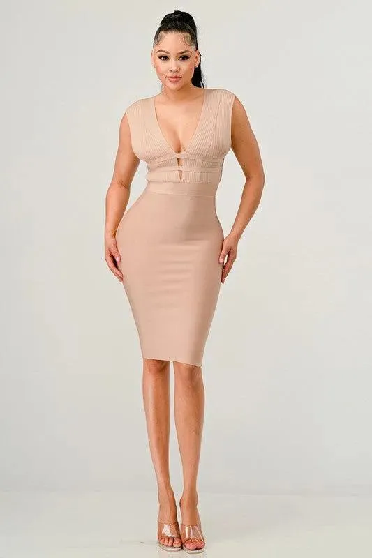 Naturally Chic Bandage Dress