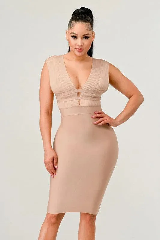 Naturally Chic Bandage Dress