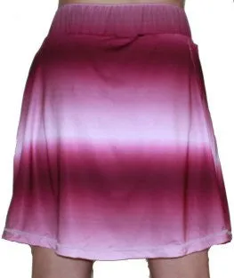 NEW Perfectly Patterned Womens Maroon Active Skirt