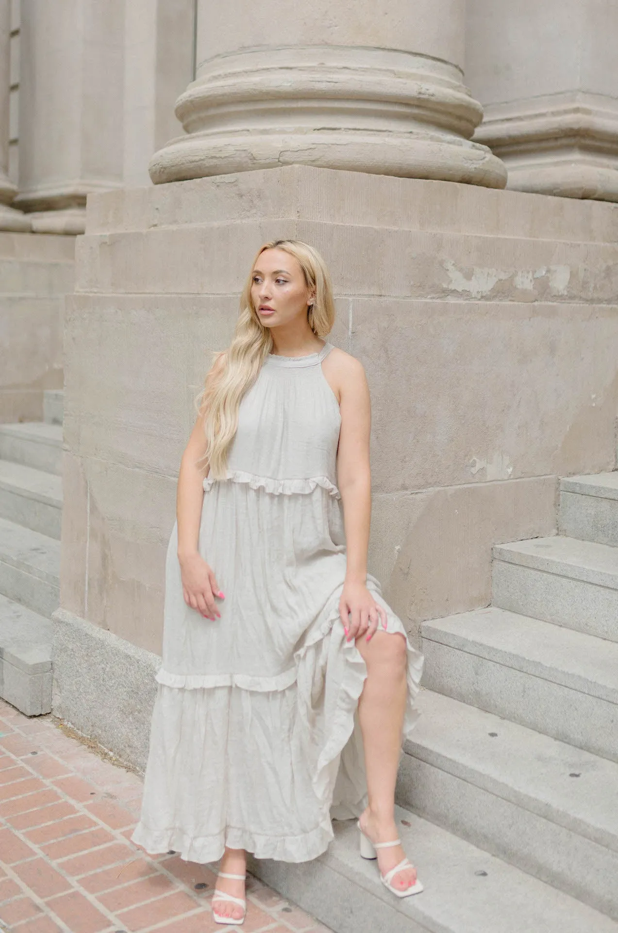 Nyla Maxi Dress - Sand