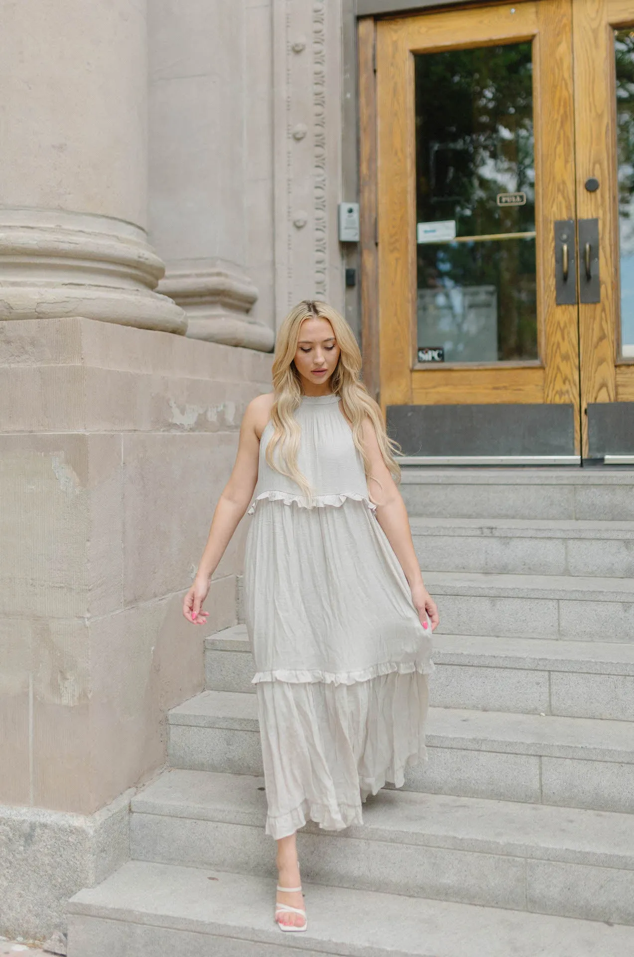 Nyla Maxi Dress - Sand