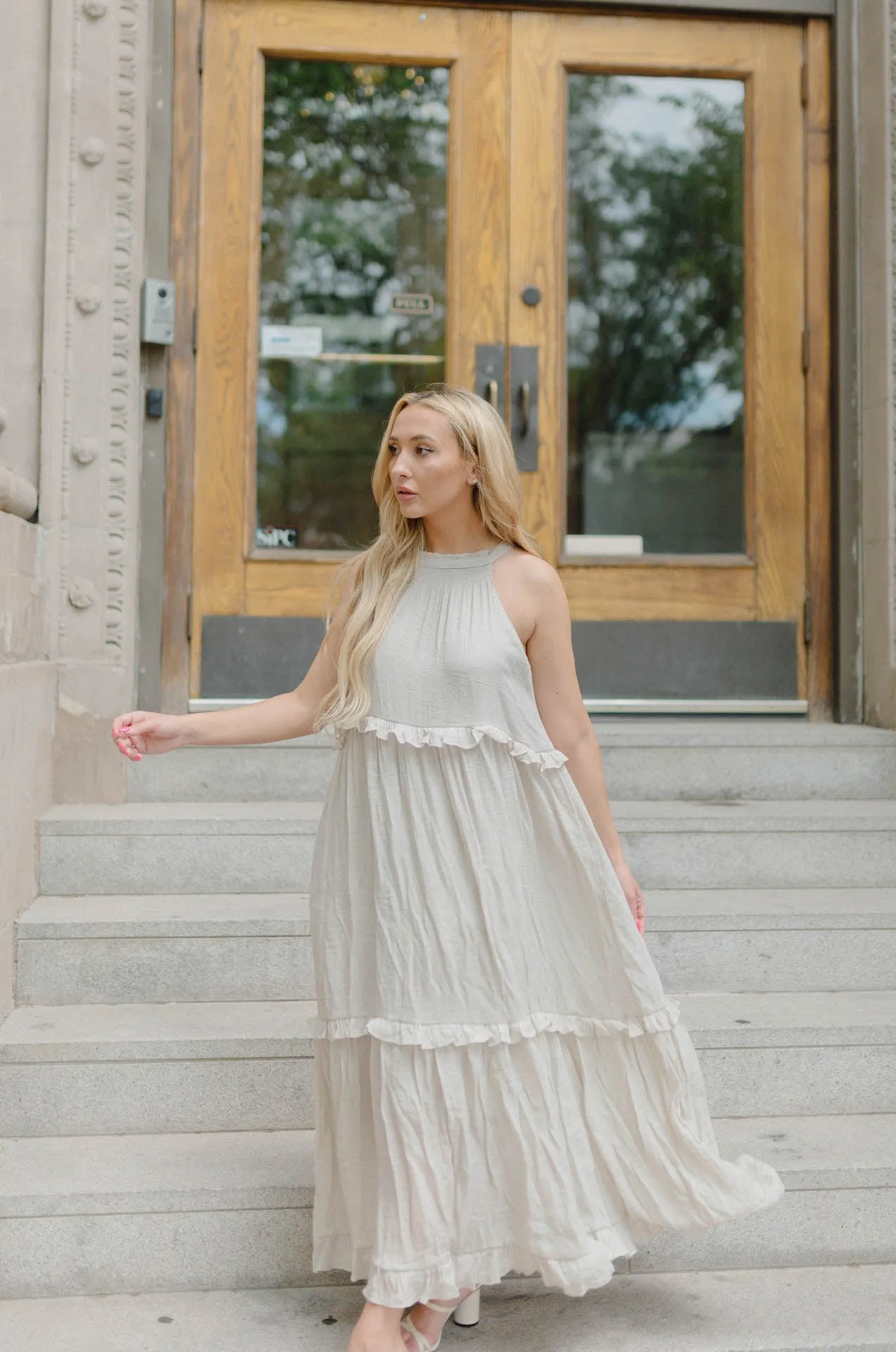 Nyla Maxi Dress - Sand