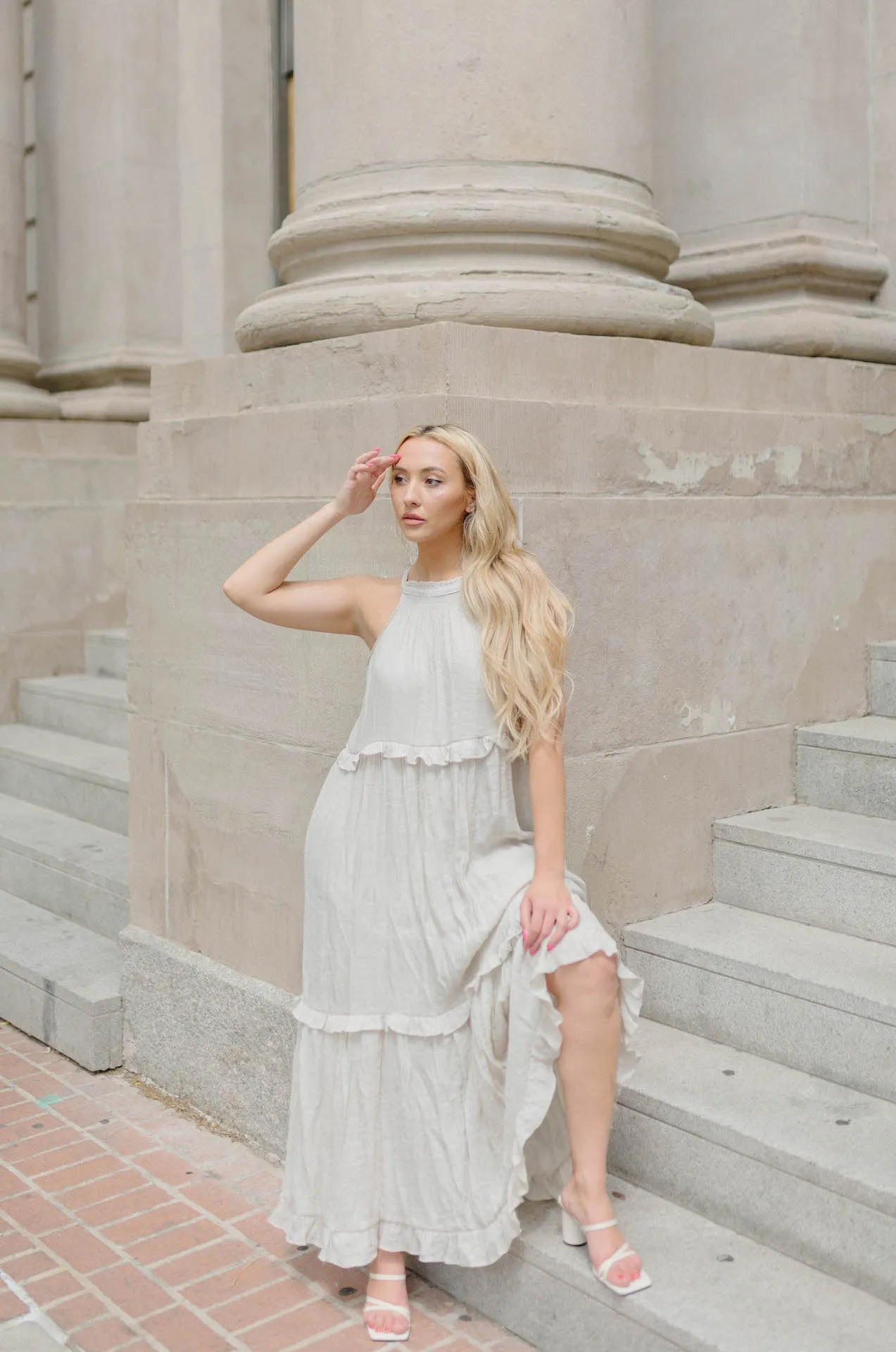 Nyla Maxi Dress - Sand