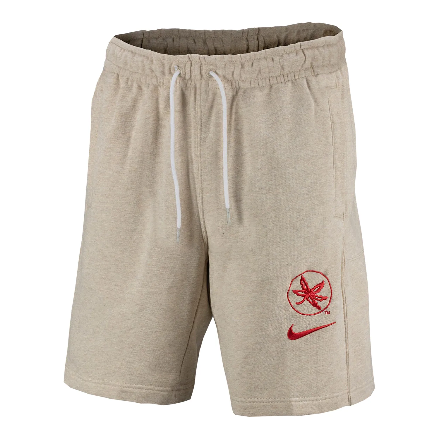 Ohio State Buckeyes Nike Campus Fleece Sesame Shorts