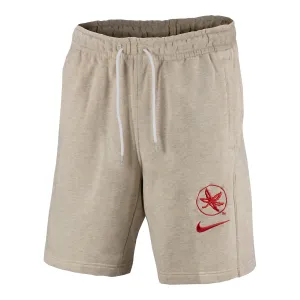 Ohio State Buckeyes Nike Campus Fleece Sesame Shorts