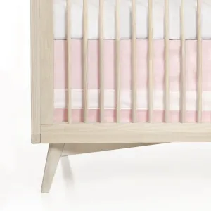 Oilo Solid Crib Skirt - Blush