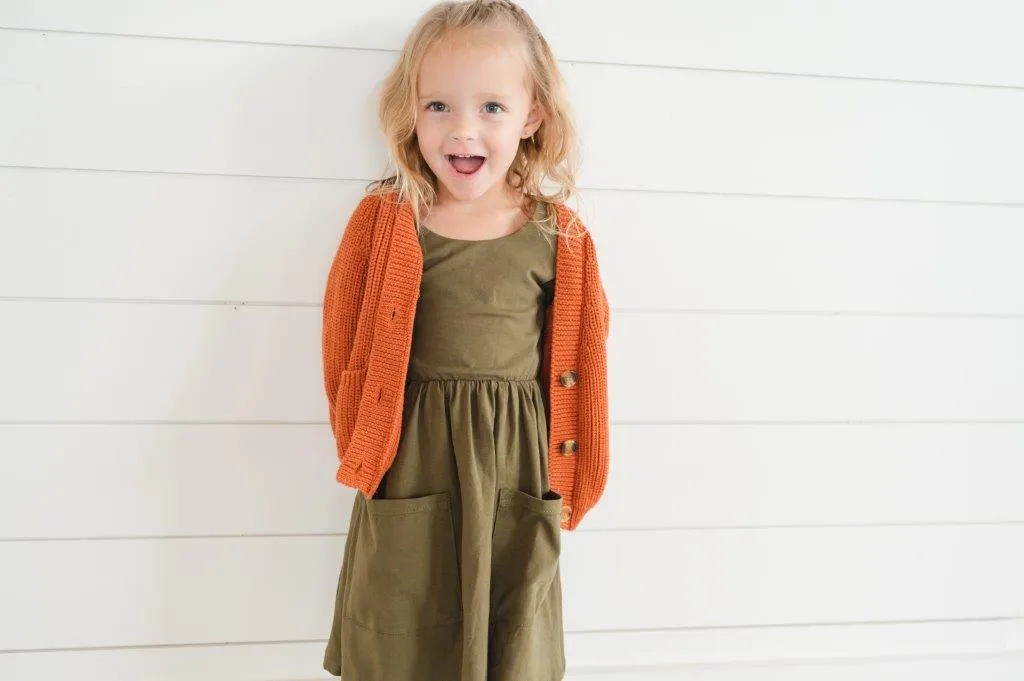 Olive Twirl Dress
