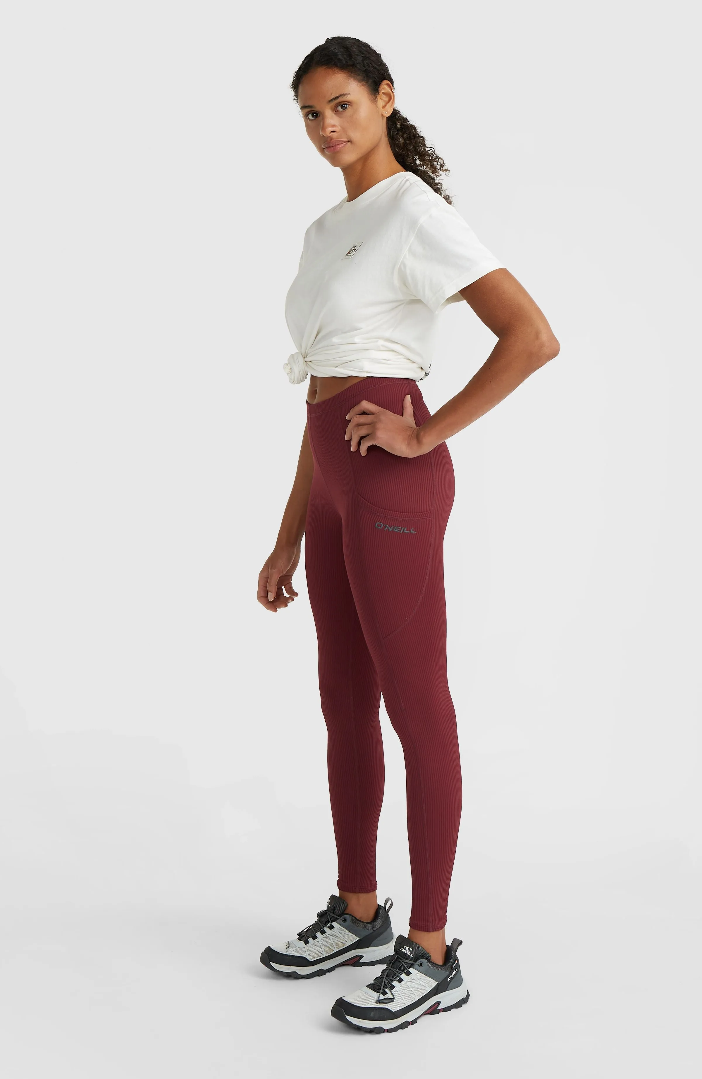O'Neill TRVLR Series Ribbed Leggings | Windsor Wine