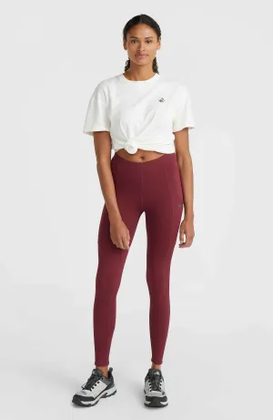 O'Neill TRVLR Series Ribbed Leggings | Windsor Wine