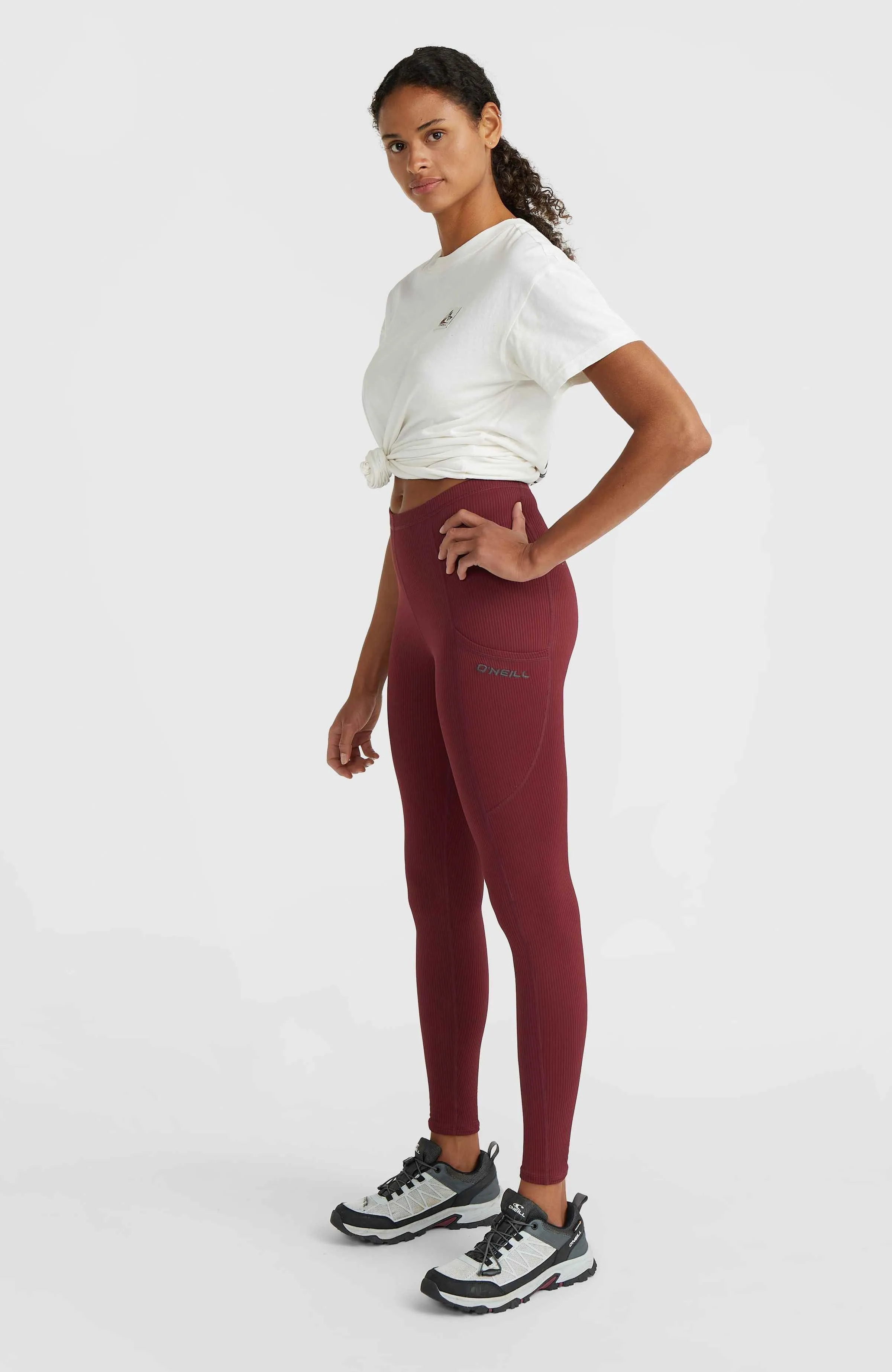 O'Neill TRVLR Series Ribbed Leggings | Windsor Wine