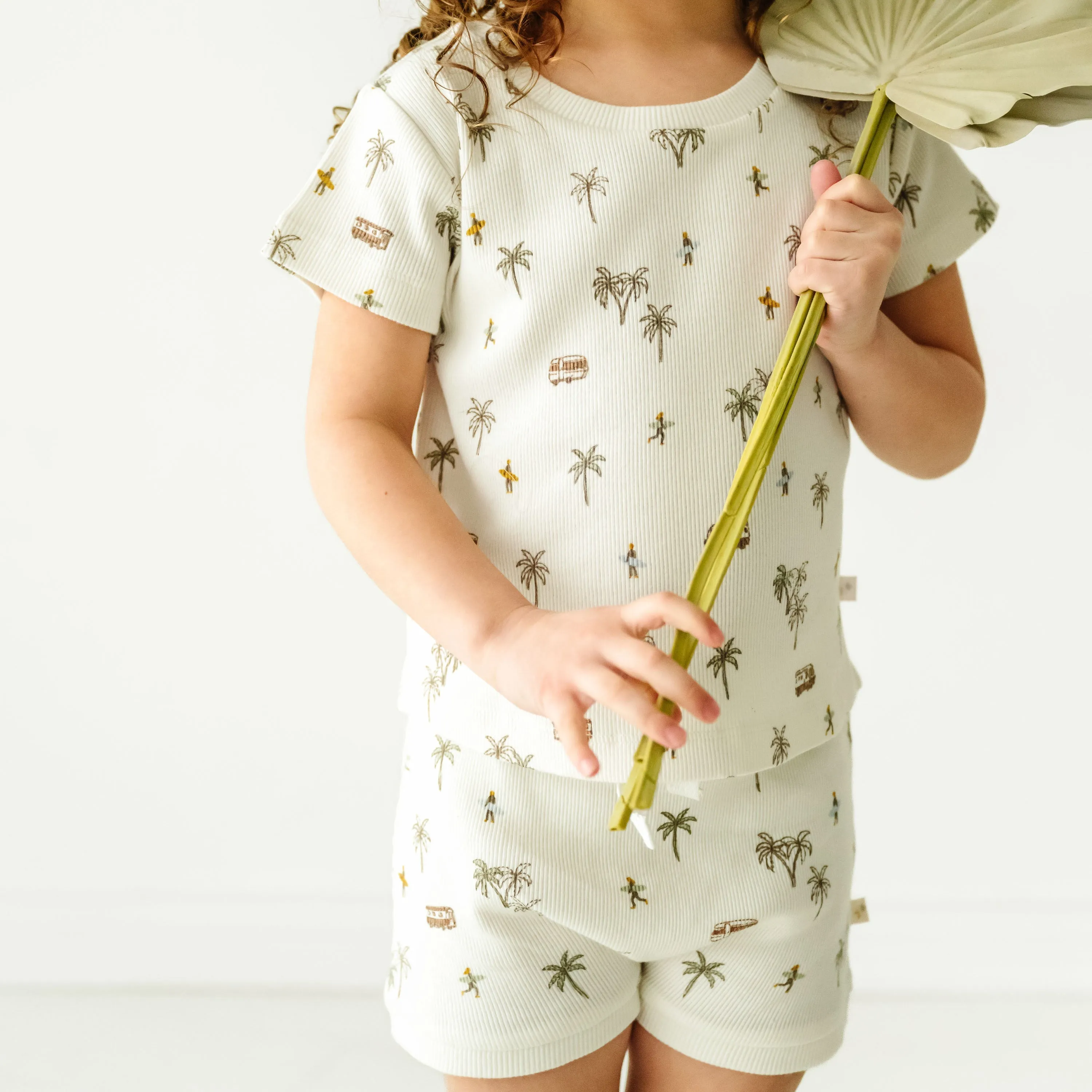 Organic Baby Toddler Tee and  Shorties Set - Malibu