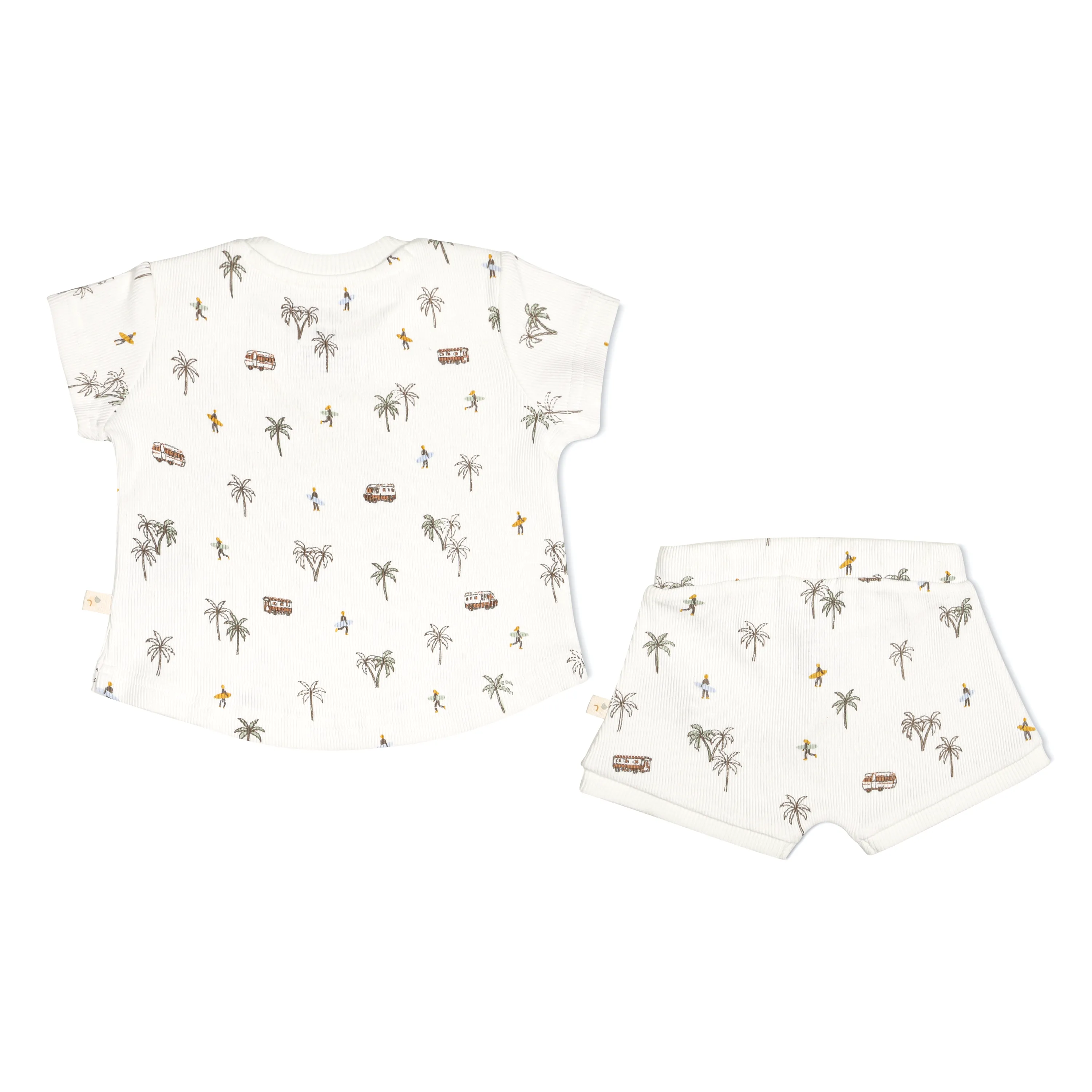 Organic Baby Toddler Tee and  Shorties Set - Malibu