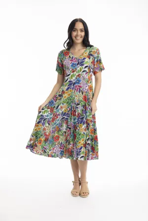 Orientique Dress - Godet Style - Welwyn