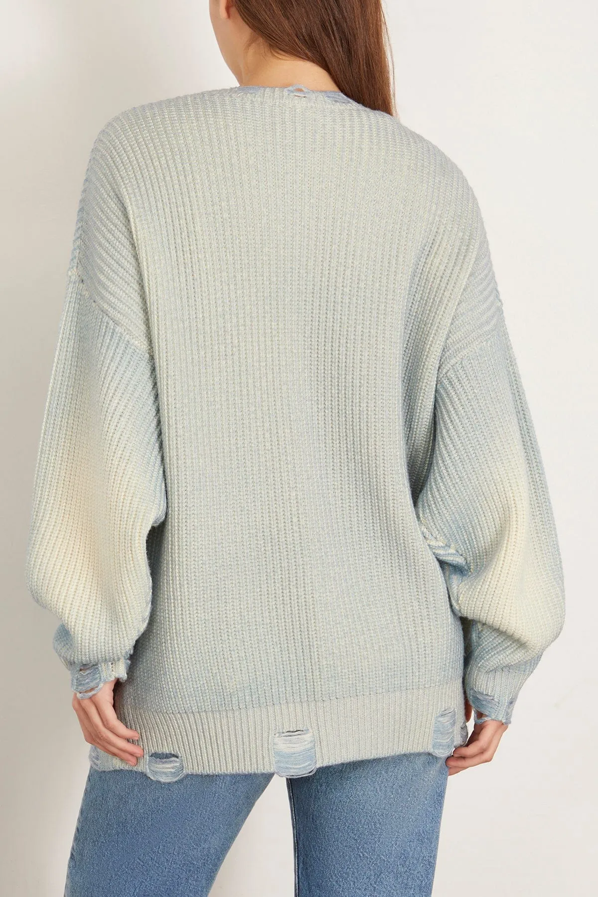 Oversized Cardigan in Light Sky Blue (TS)
