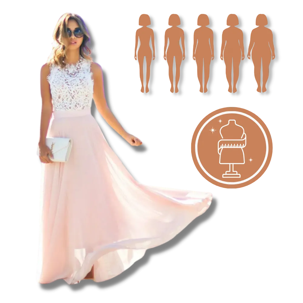 Prairie Chic Lace Chiffon Dress