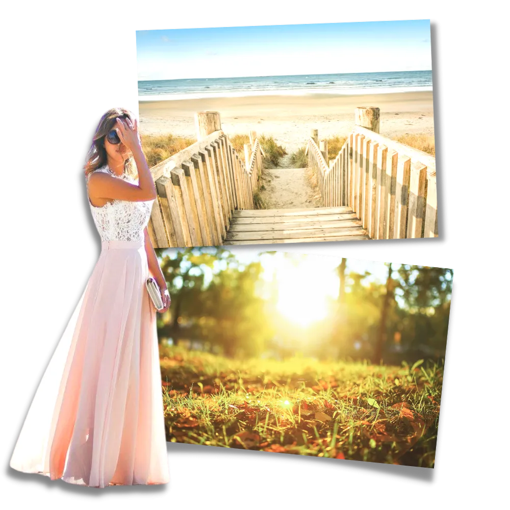 Prairie Chic Lace Chiffon Dress