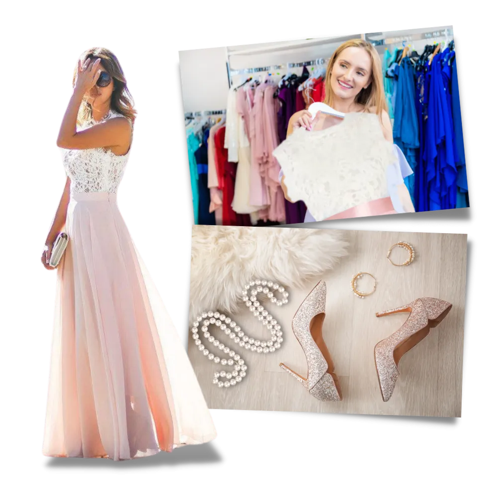 Prairie Chic Lace Chiffon Dress