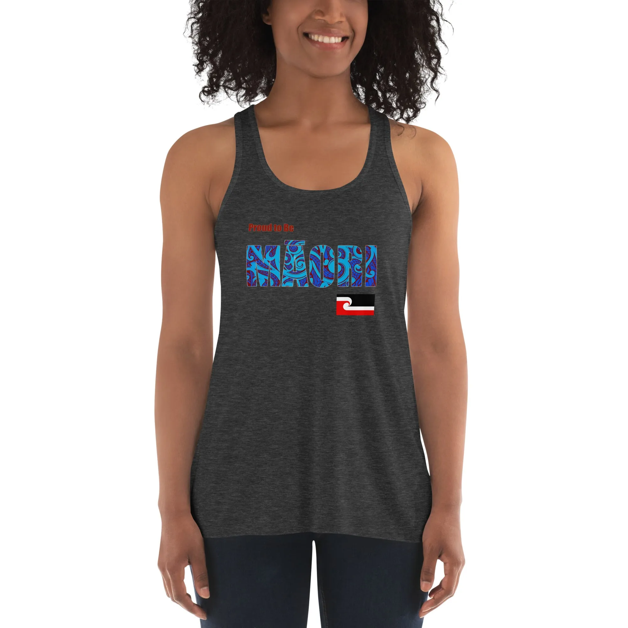 Proud to Be Mori Women's Flowy Racerback Tank