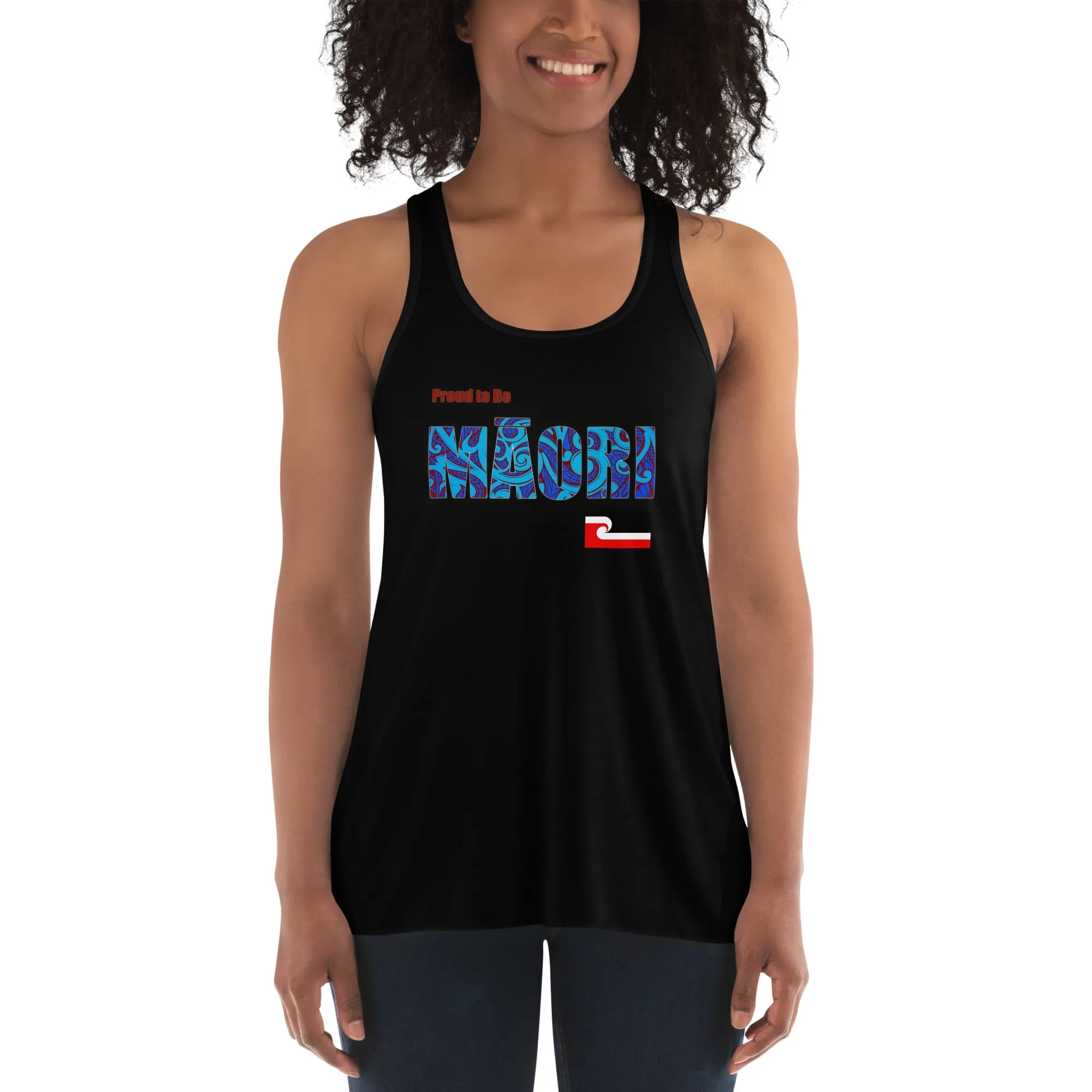 Proud to Be Mori Women's Flowy Racerback Tank