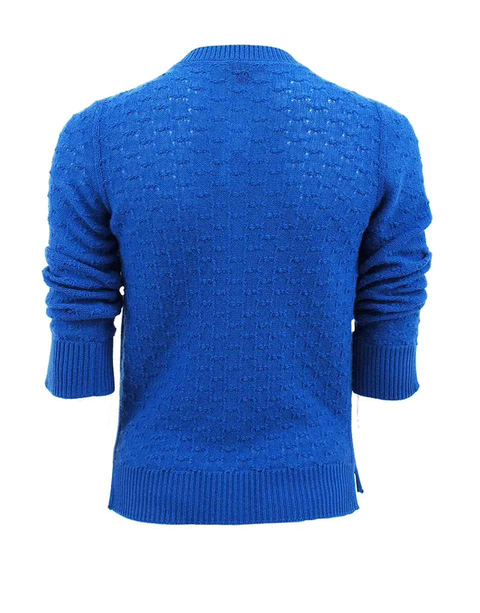 Quarter Sleeve Jewel Button Cardigan