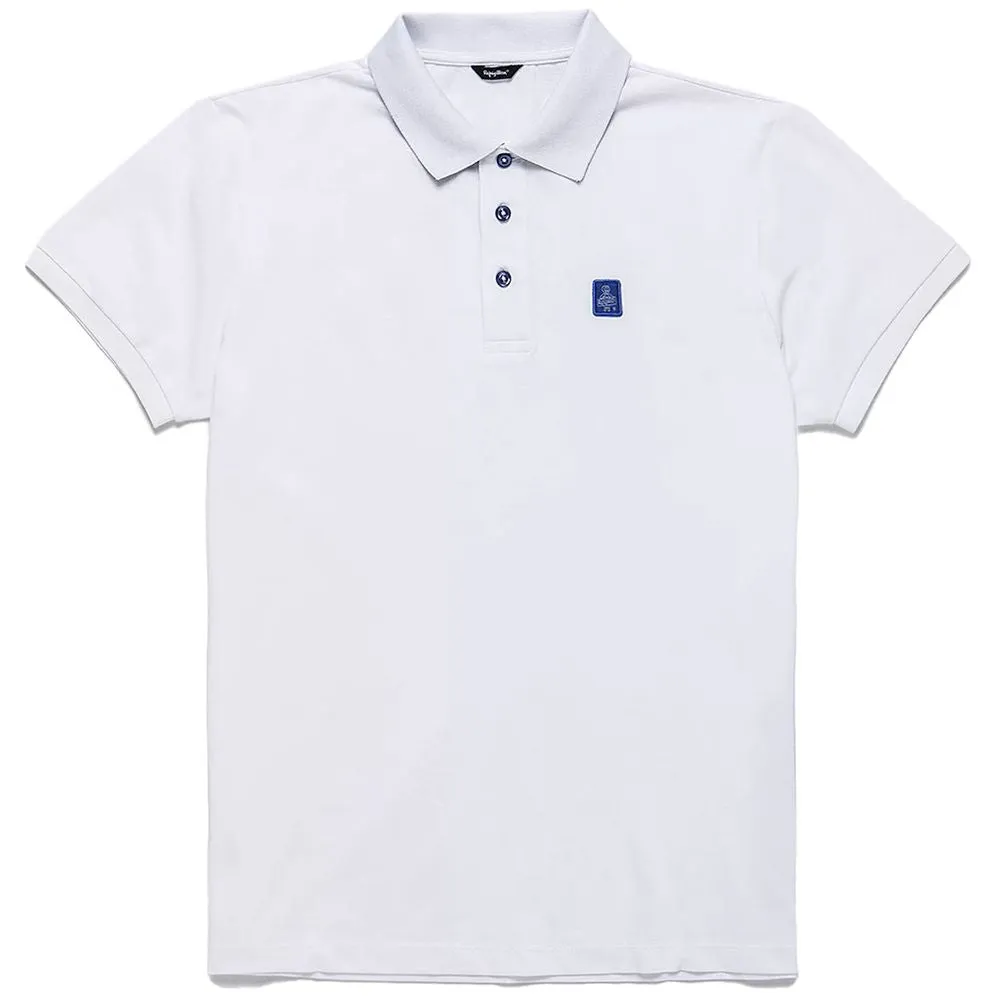 Refrigiwear Elegant White Cotton Pique Men's Polo