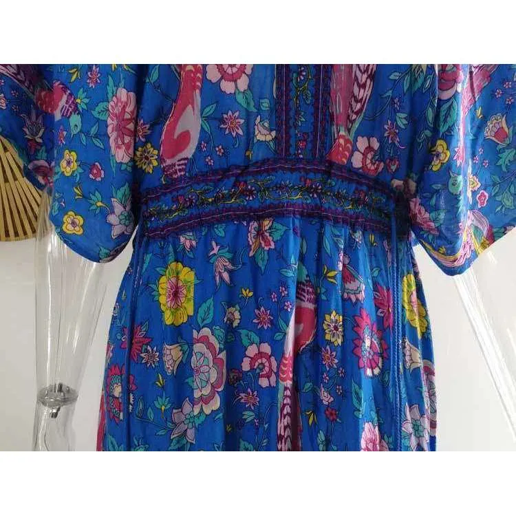 Retro Floral Maxi Dress