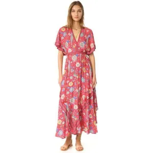Retro Floral Maxi Dress
