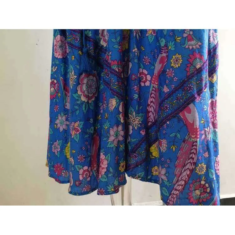 Retro Floral Maxi Dress