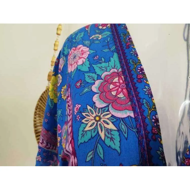 Retro Floral Maxi Dress