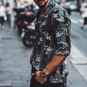 Retro Suit Casual Men's Shirt