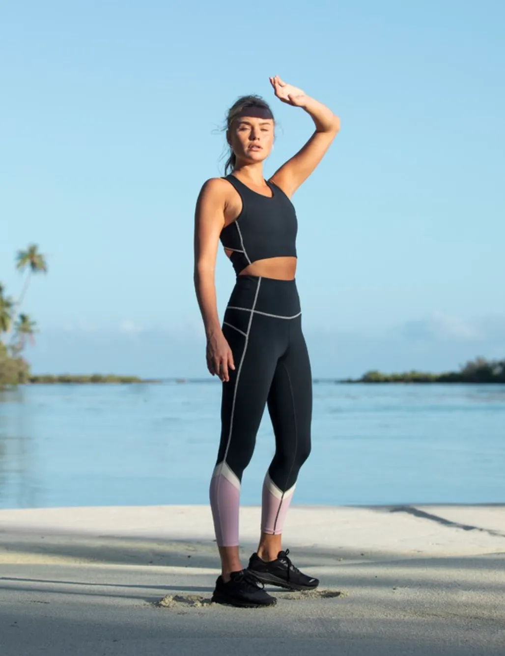 Roxy Ladies Any Other Day Workout Leggings - Anthracite===
