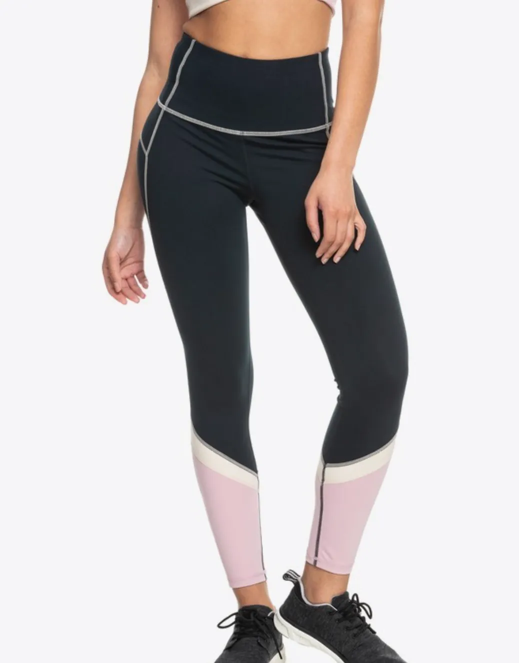 Roxy Ladies Any Other Day Workout Leggings - Anthracite===