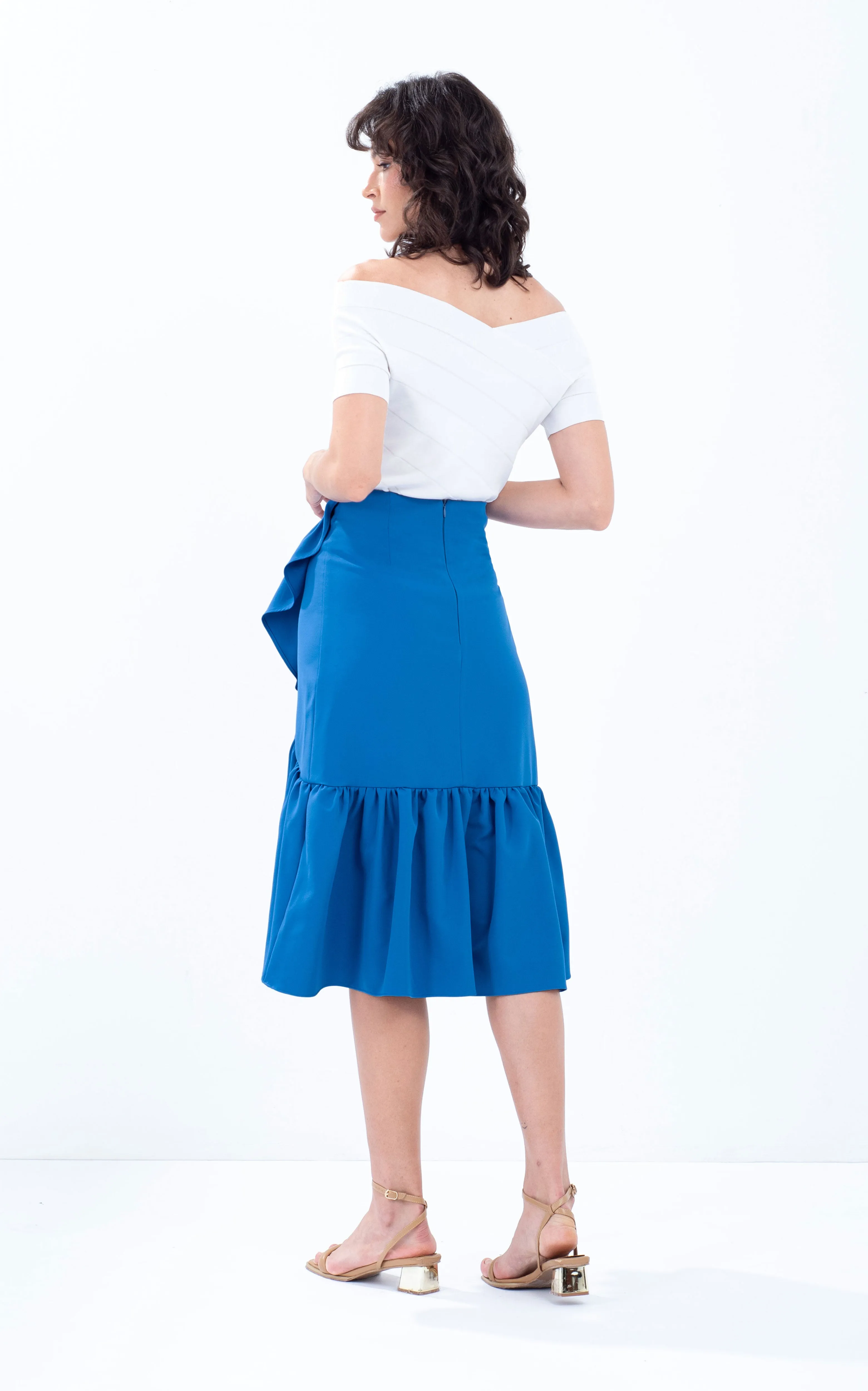 Ruffle Overlap Skirt