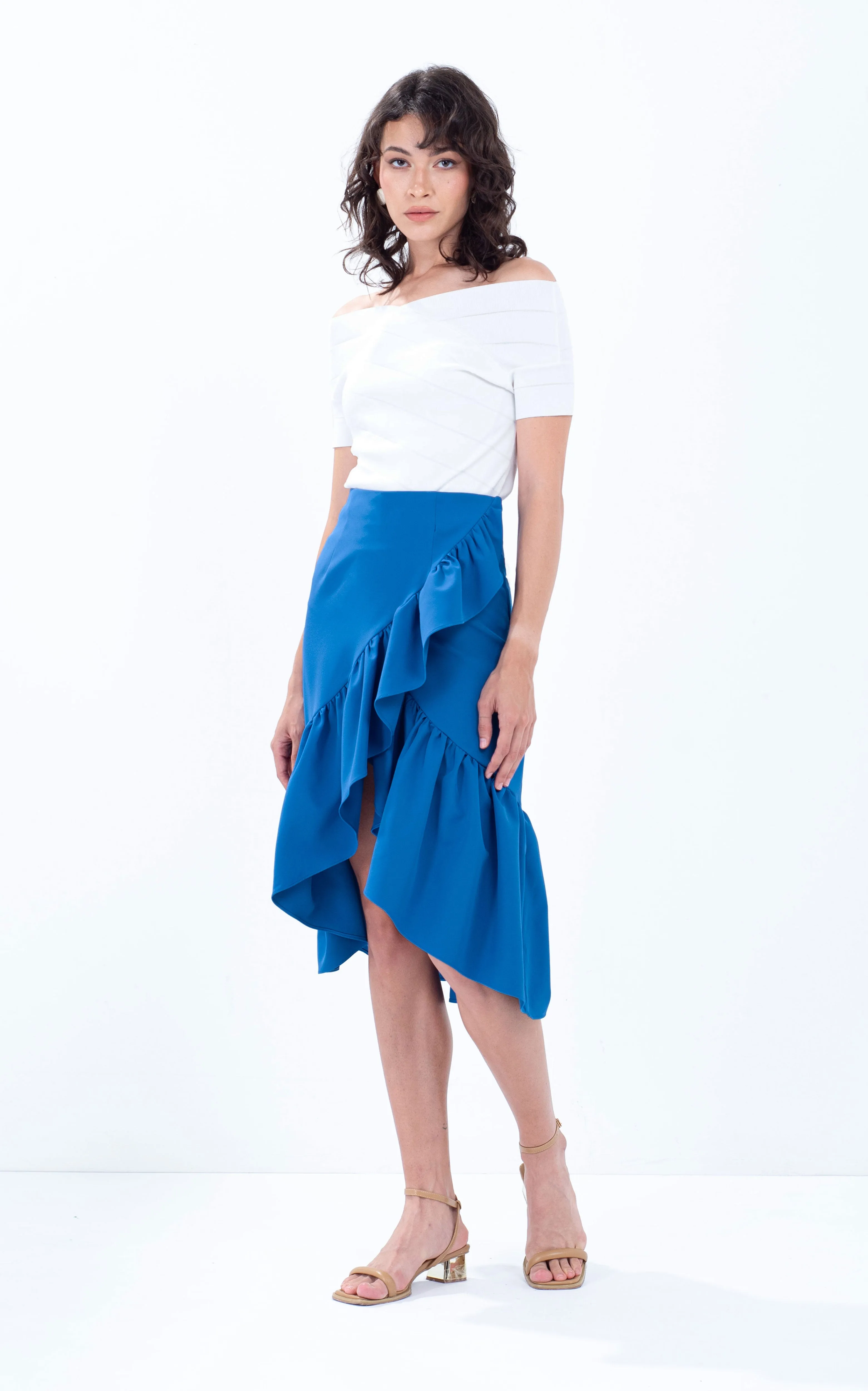 Ruffle Overlap Skirt