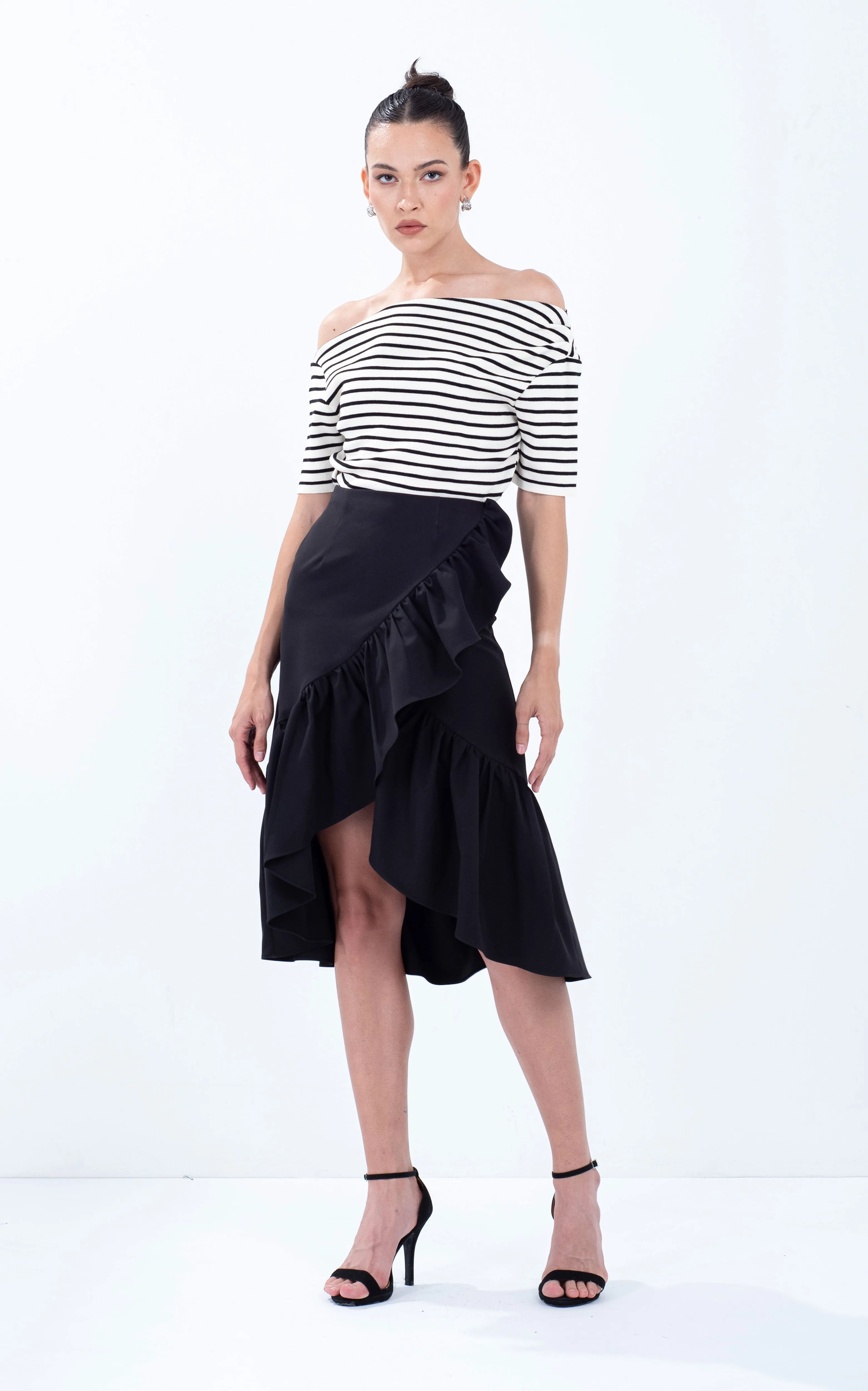 Ruffle Overlap Skirt