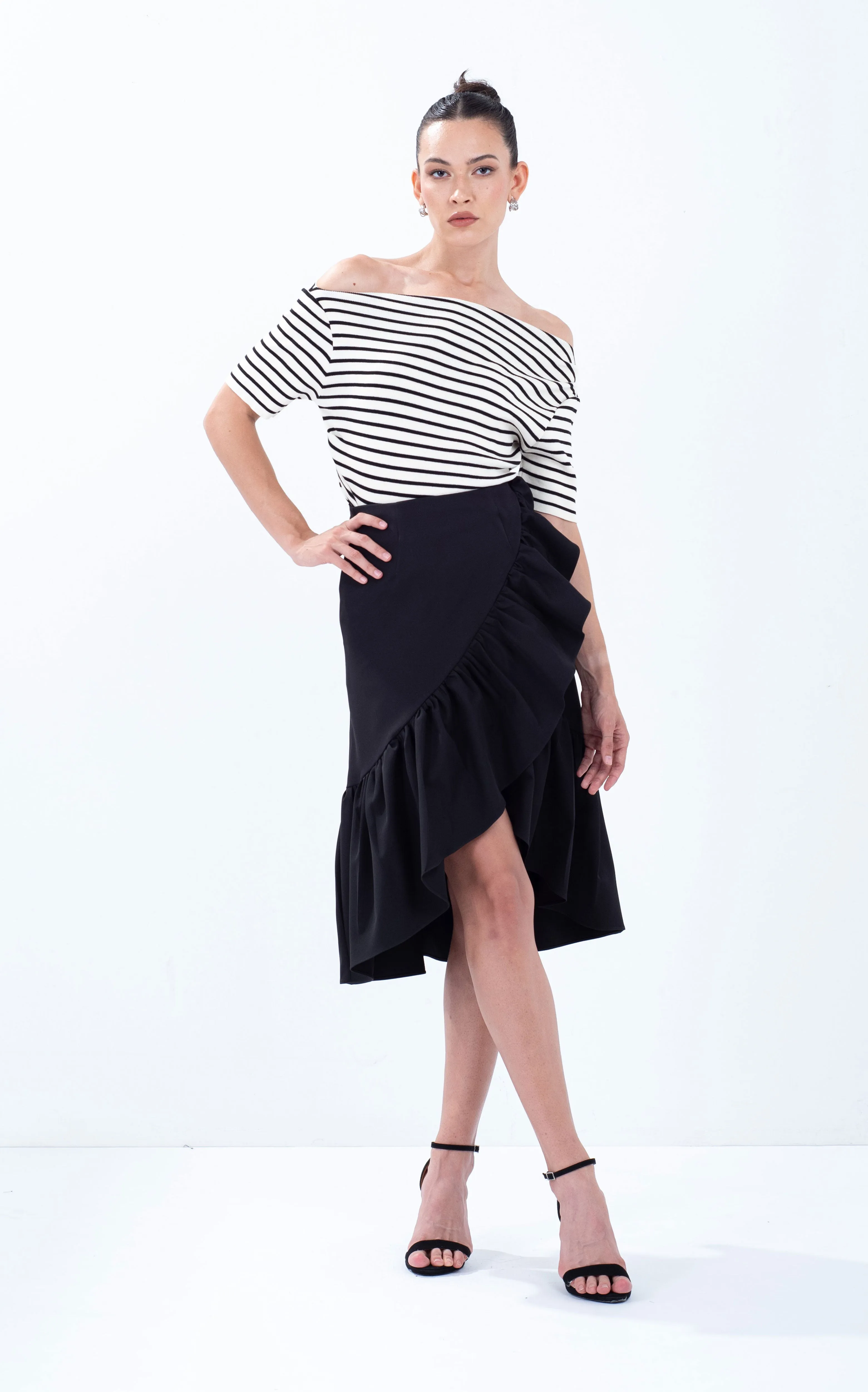 Ruffle Overlap Skirt
