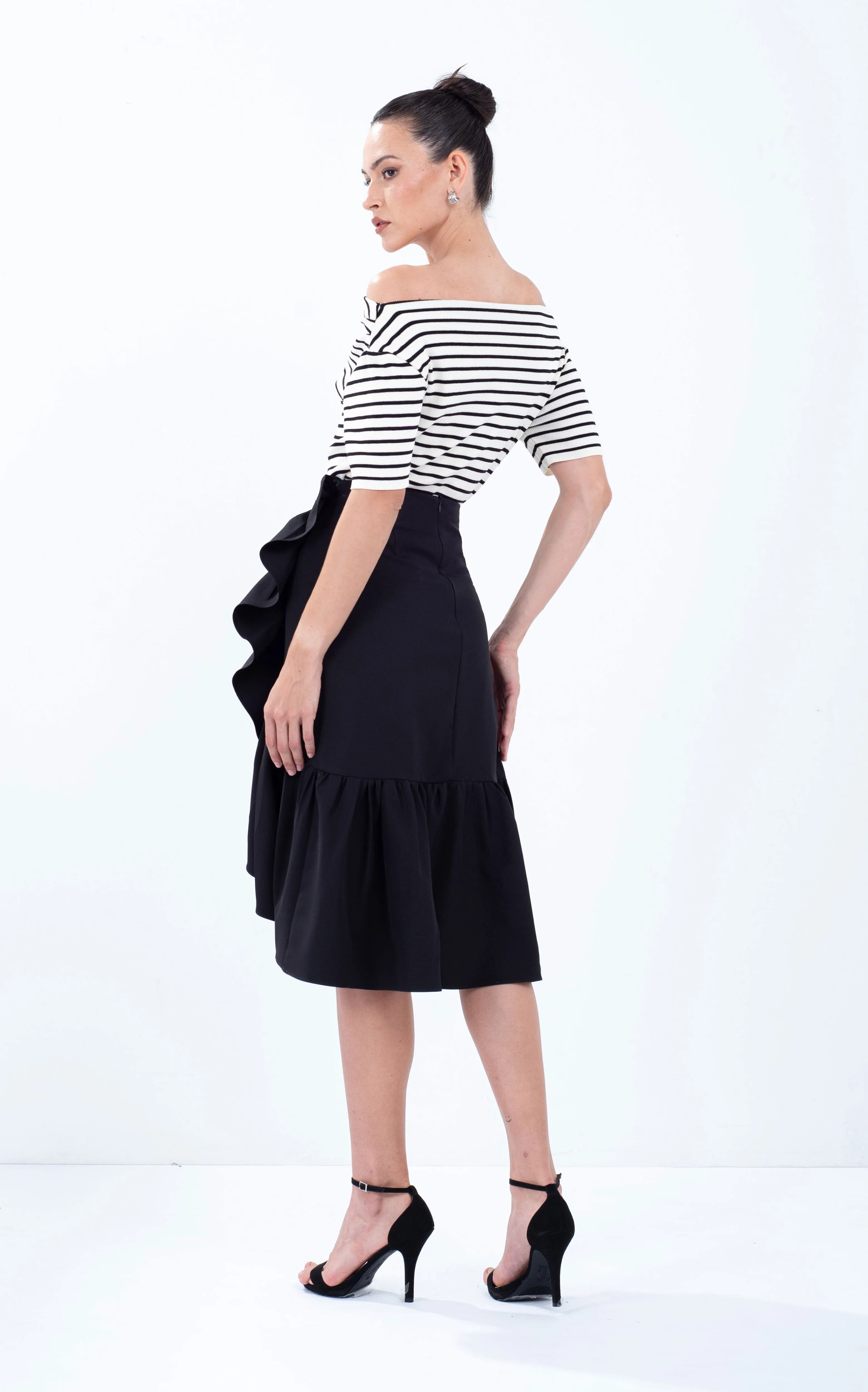 Ruffle Overlap Skirt