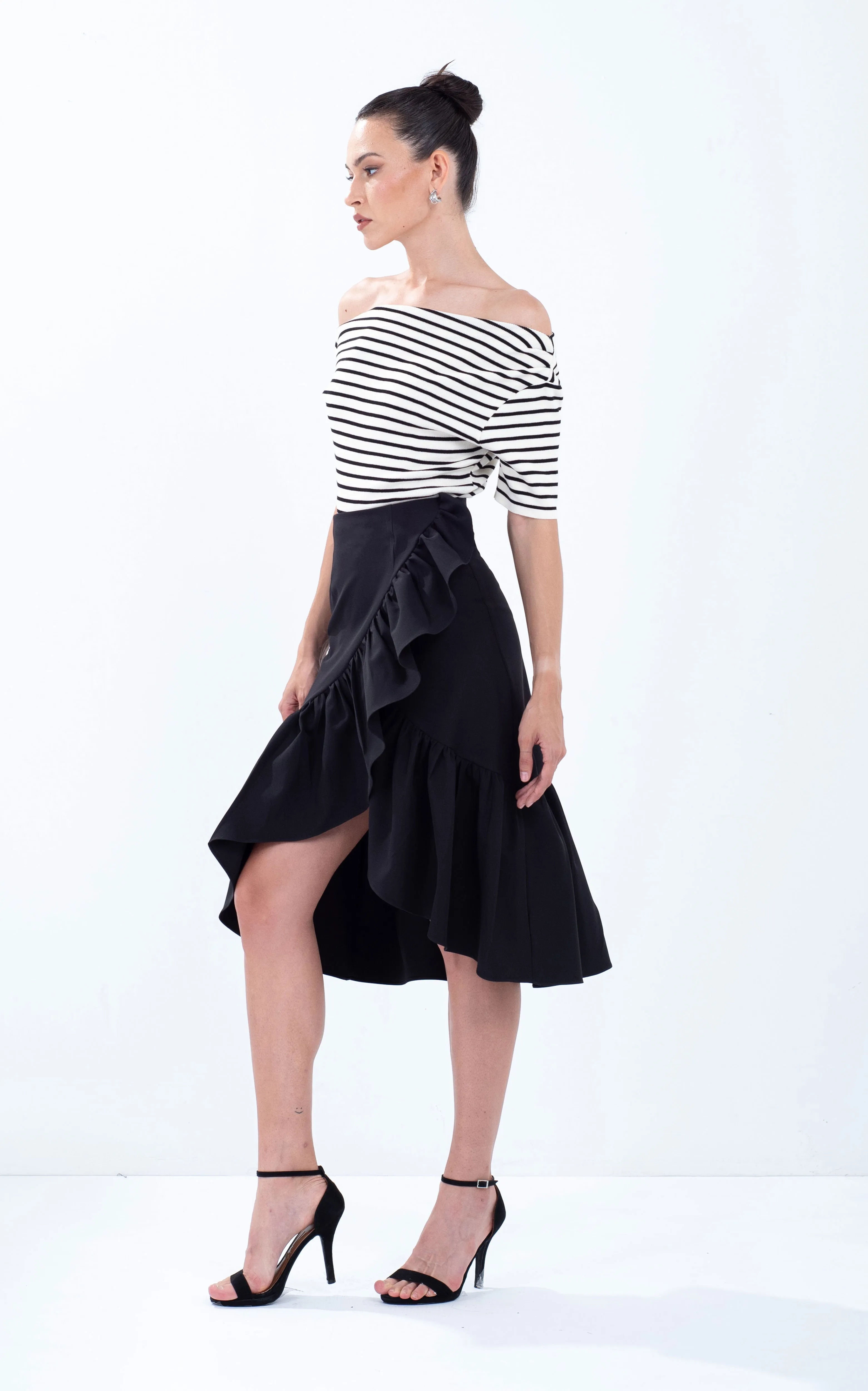 Ruffle Overlap Skirt