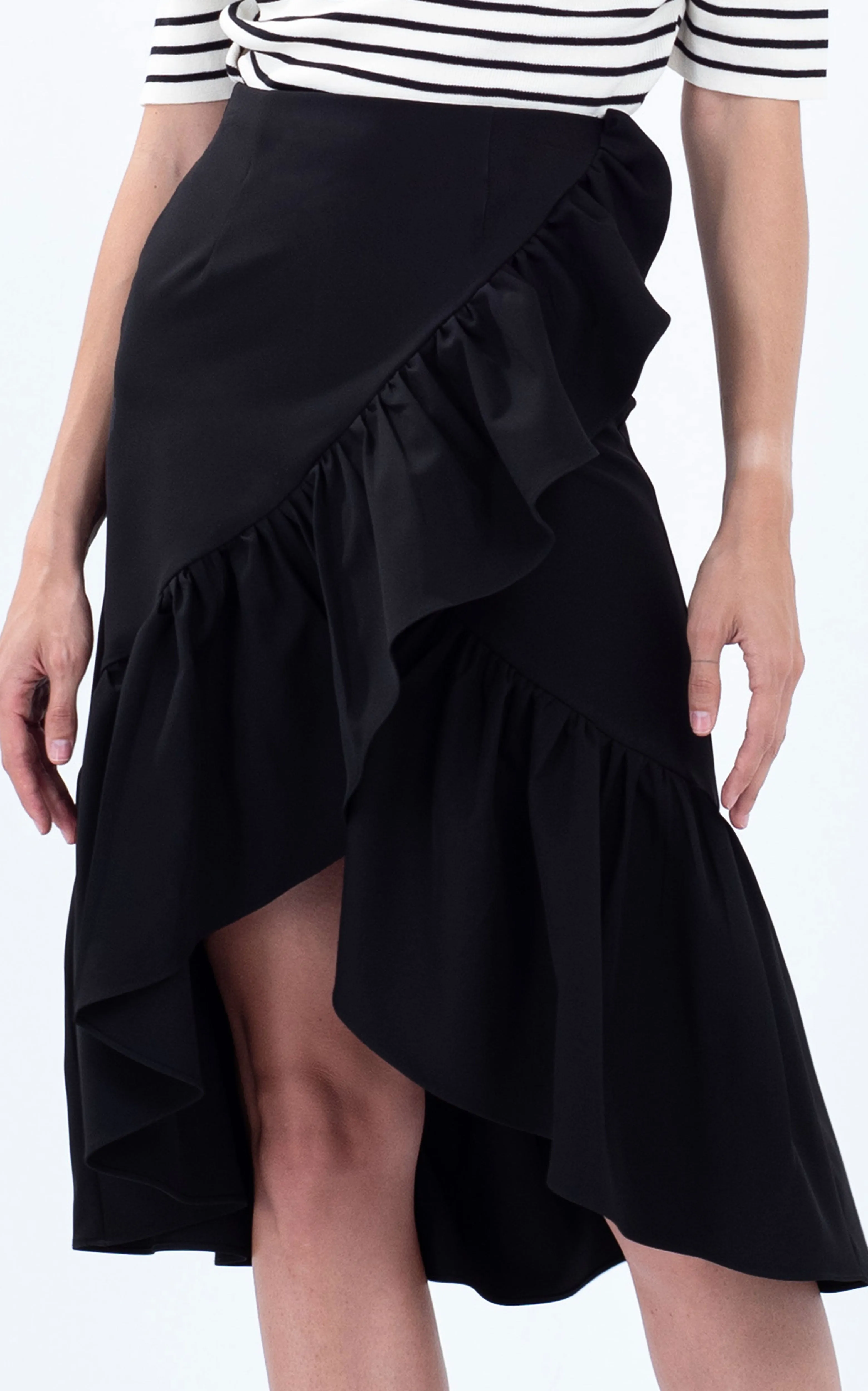 Ruffle Overlap Skirt
