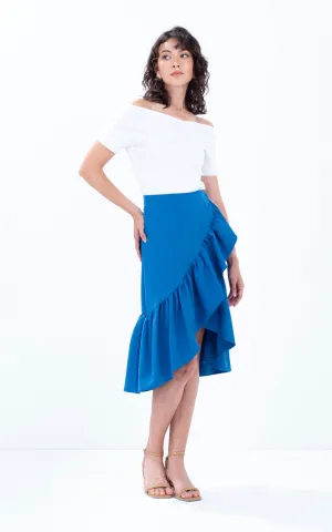 Ruffle Overlap Skirt
